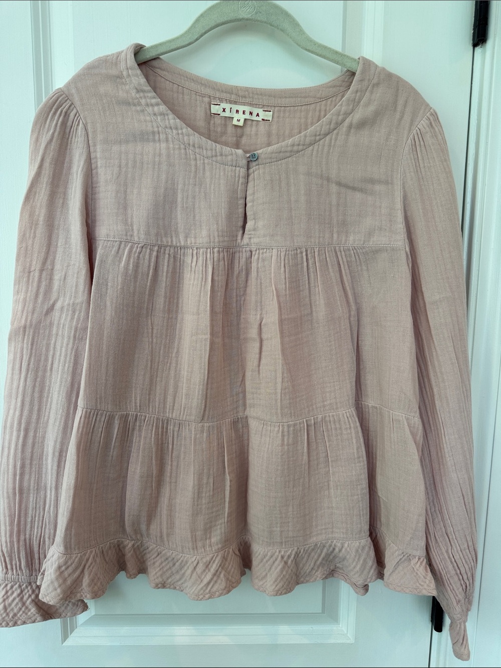 XiRENA Peasant Top in Dusty Dusty Pink